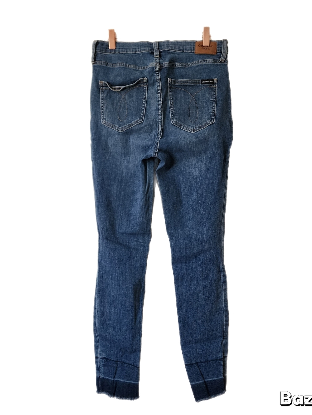 Calvin Klein Jeans Womens Size 8/29 Repreve Blue Raw Hem - Picture 4 of 8
